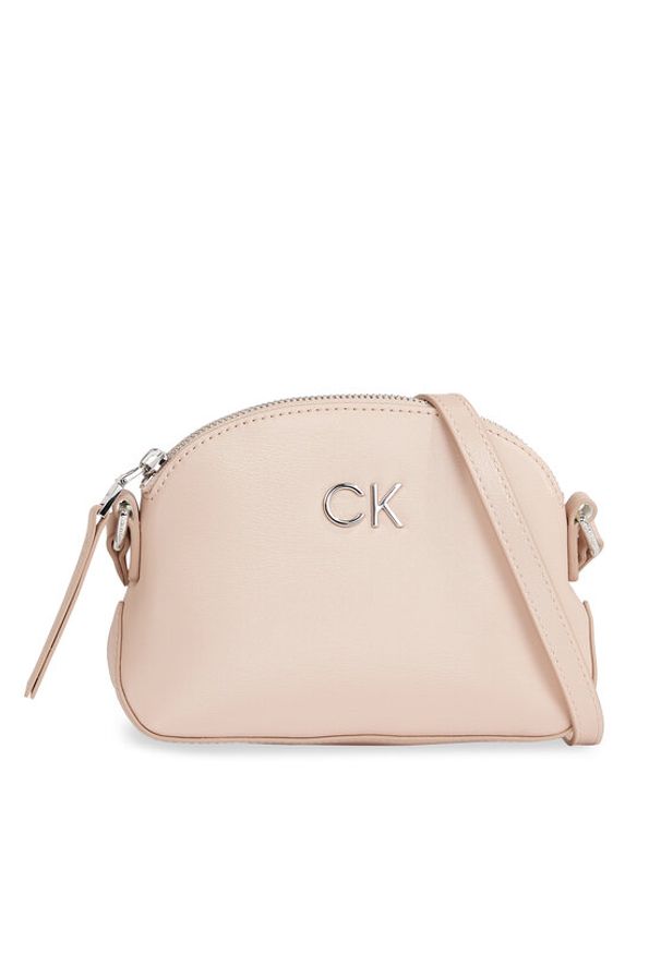 Calvin Klein Torebka Ck Daily Small Dome_Pearlized K60K611880 Szary. Kolor: szary. Materiał: skórzane
