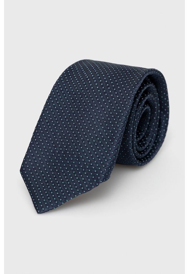 BOSS - Boss - Krawat. Kolor: niebieski