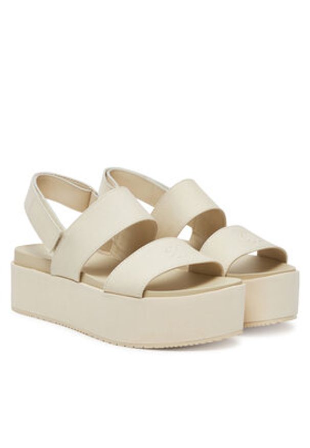 Calvin Klein Jeans Sandały Flatform Sandal Sling In YW0YW01788 Écru. Materiał: materiał