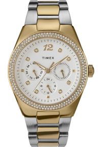 Zegarek Timex Zegarek damski Timex TW2V80300 CYRKONIE srebrny. Kolor: srebrny #1