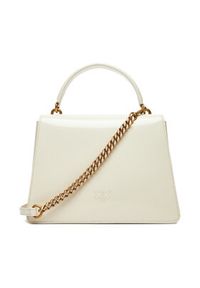 Pinko - PINKO Torebka Love One Top Handle Classic Light PE 25 PLTT 100066 A1UV Biały. Kolor: biały. Materiał: skórzane #5