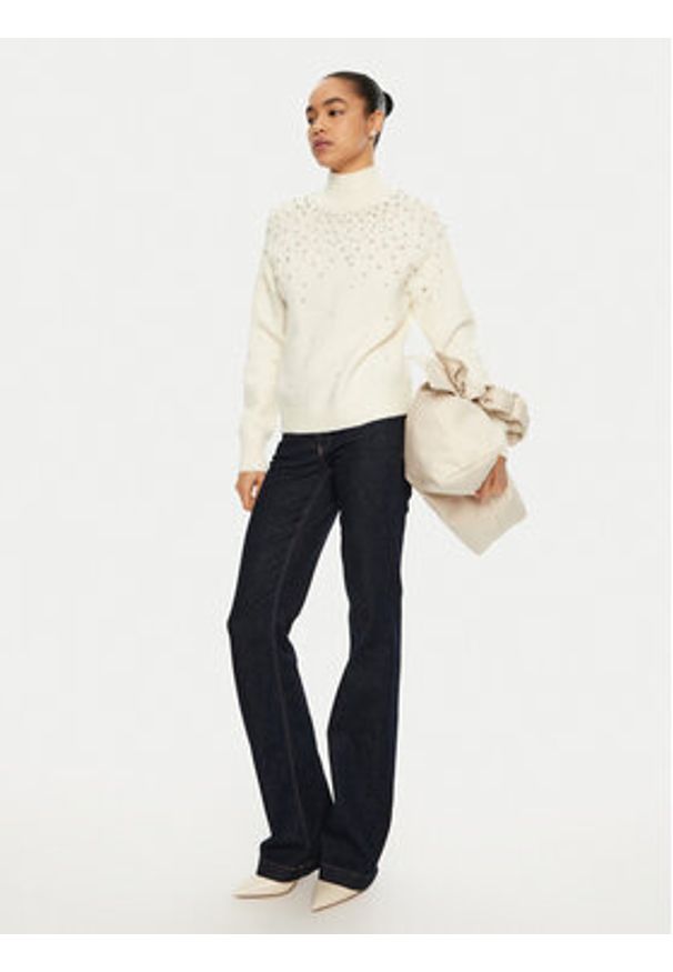 Marciano Guess Sweter 4BGR14 5786Z Écru Regular Fit. Materiał: syntetyk