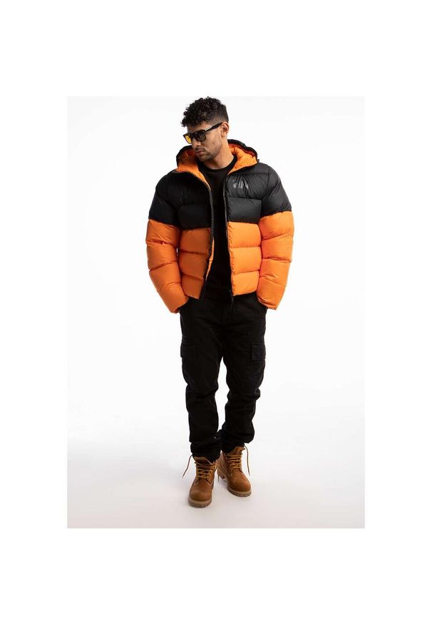 Kurtka zimowa męska Helly Hansen Active Puffy. Kolor: czarny, pomarańczowy, wielokolorowy, żółty. Sezon: zima. Sport: turystyka piesza