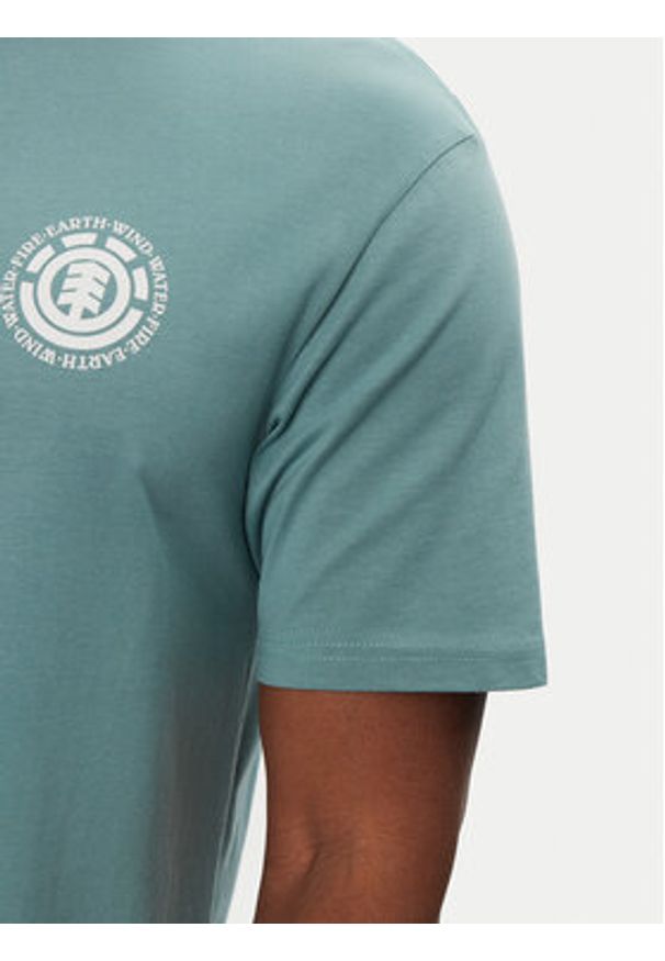 Element T-Shirt ELYZT00490 Zielony Regular Fit. Kolor: zielony. Materiał: bawełna