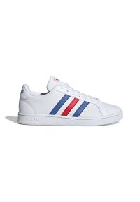 Adidas - ADIDAS GRAND COURT BASE > EE7901. Zapięcie: pasek. Materiał: guma, syntetyk, skóra. Szerokość cholewki: normalna. Wzór: aplikacja. Sezon: lato #1