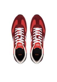 BOSS Sneakersy Levon 50568468 Czerwony. Kolor: czerwony. Materiał: skóra, zamsz #2
