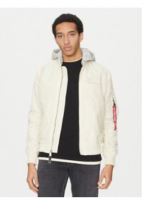 Alpha Industries Kurtka bomber Ma-1 196108 Beżowy Regular Fit. Kolor: beżowy. Materiał: syntetyk