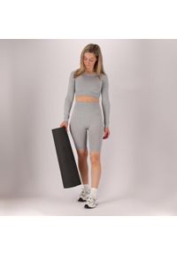 XTREME - Damskie spodenki sportowe. Kolor: szary. Materiał: elastan, poliester. Sport: fitness