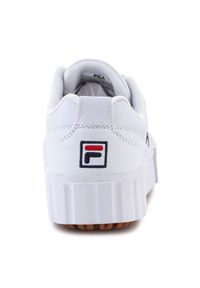 Buty Fila Sandblast C W FFW0060-10004 białe. Kolor: biały. Materiał: materiał, skóra, syntetyk, guma. Szerokość cholewki: normalna. Obcas: na platformie #2
