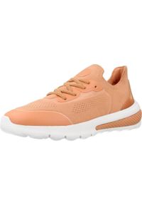 Tenisówki Geox Model D Spherica Actif A Kolor Pomarańczowy. Okazja: na co dzień. Kolor: pomarańczowy. Materiał: syntetyk, tkanina