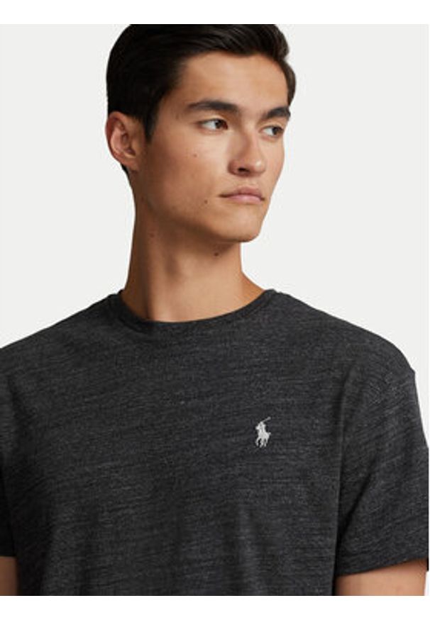 Polo Ralph Lauren T-Shirt 710671426137 Czarny Regular Fit. Typ kołnierza: polo. Kolor: czarny. Materiał: bawełna
