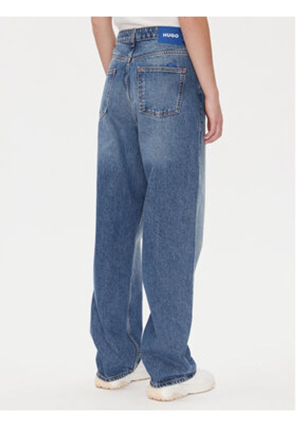 Hugo - HUGO Jeansy 50533913 Niebieski Regular Fit. Kolor: niebieski