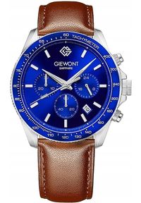 Zegarek Giewont Zegarek Męski Chronograph Sapphire Brązowo Niebieski GW3520-A5. Kolor: niebieski, wielokolorowy, brązowy #1