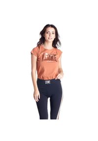 LEONE 1947 APPAREL - Damskie legginsy ActiveZone z paskami po bokach. Kolor: czarny. Materiał: tkanina. Sport: fitness