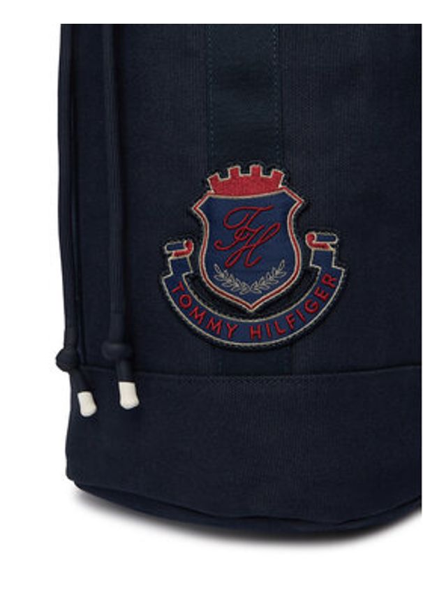 TOMMY HILFIGER - Tommy Hilfiger Plecak Hertiage Logo Patch Crossbody Sling Bag AM0AM14264 Granatowy. Kolor: niebieski. Materiał: materiał