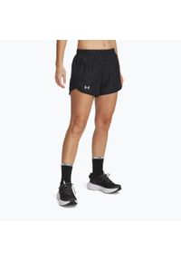 Spodenki do biegania damskie Under Armour Fly By 3" Novelty. Kolor: czarny. Sport: bieganie #1