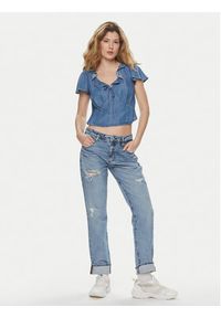 Levi's® Bluzka Mylene A7623-0003 Niebieski Slim Fit. Kolor: niebieski. Materiał: lyocell #3