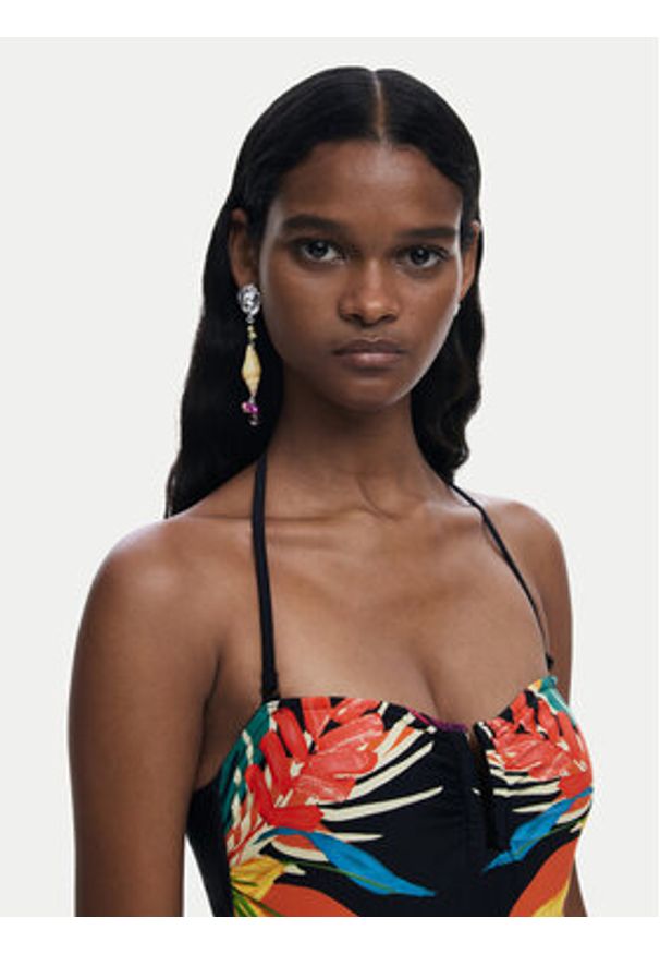 Desigual Strój kąpielowy Bahamas 25SWMK09 Czarny. Kolor: czarny. Materiał: syntetyk