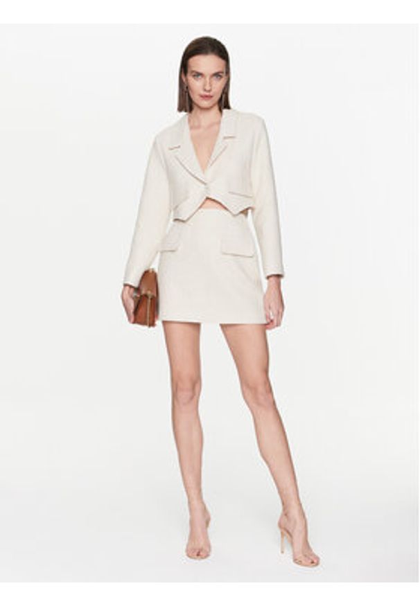 MVP Wardrobe Marynarka MVPE3GI058.0TE0161 Écru Regular Fit. Materiał: bawełna