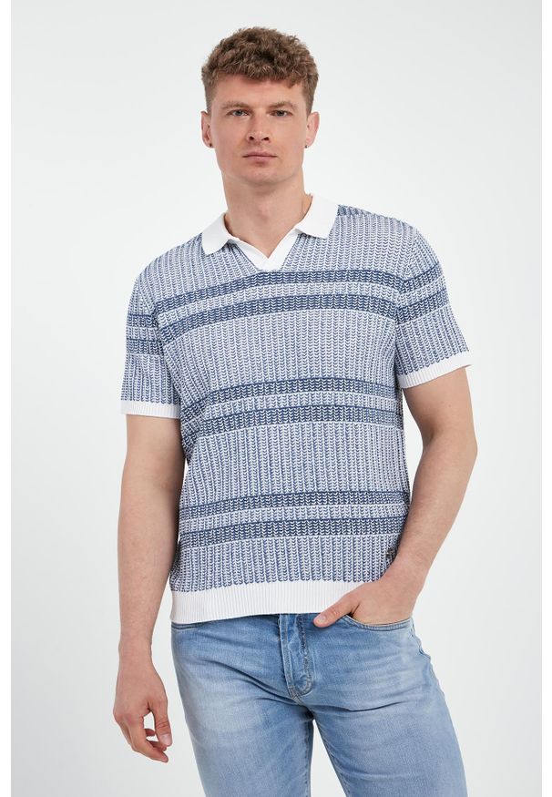 Liu Jo - Sweter męski z krótkim rękawem LIU JO. Długość rękawa: krótki rękaw. Długość: krótkie