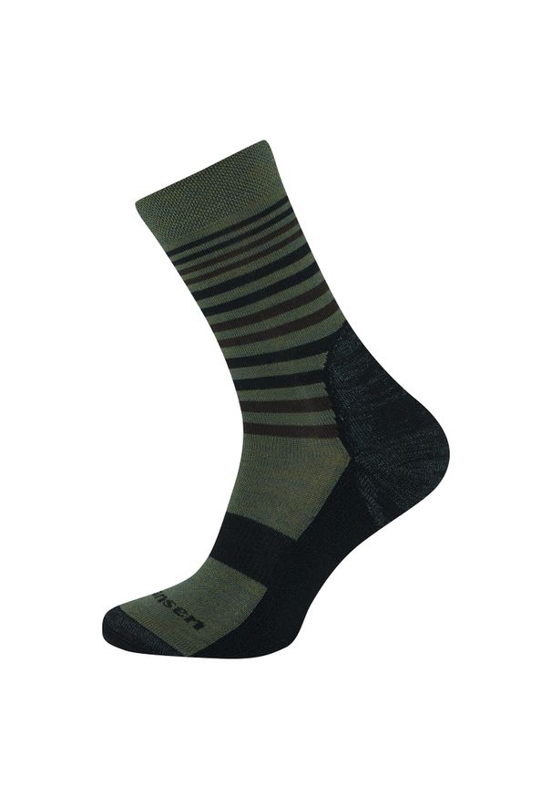 Skarpety trekkingowe Fjord Nansen Tour Merino Kevlar z wełną merino. Kolor: zielony. Materiał: wełna