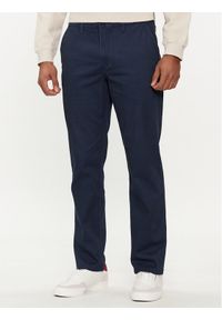 Jack & Jones - Jack&Jones Chinosy Dave 12212930 Granatowy Regular Fit. Kolor: niebieski. Materiał: bawełna