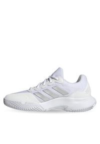 Adidas - adidas Buty Gamecourt 2.0 Tennis HQ8476 Biały. Kolor: biały. Materiał: materiał #7
