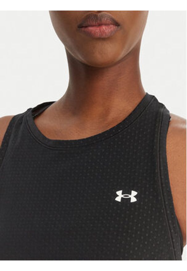 Under Armour T-Shirt Motion 6011229 Czarny Slim Fit. Kolor: czarny. Materiał: syntetyk