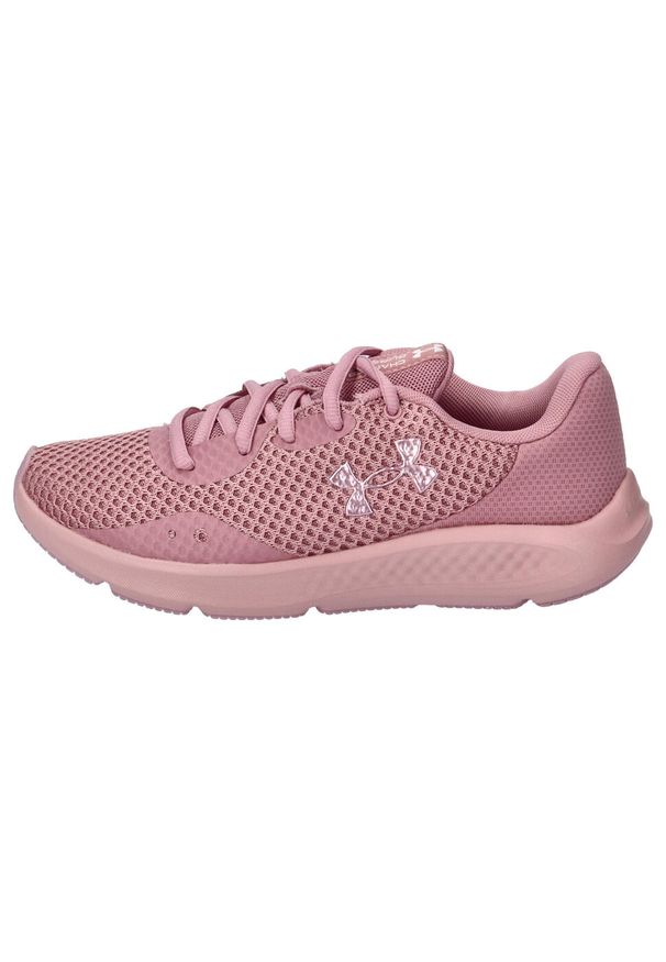 Buty Under Armour Charged Pursuit 3, Kobiety. Kolor: wielokolorowy, różowy. Materiał: syntetyk, materiał. Szerokość cholewki: normalna. Sport: bieganie