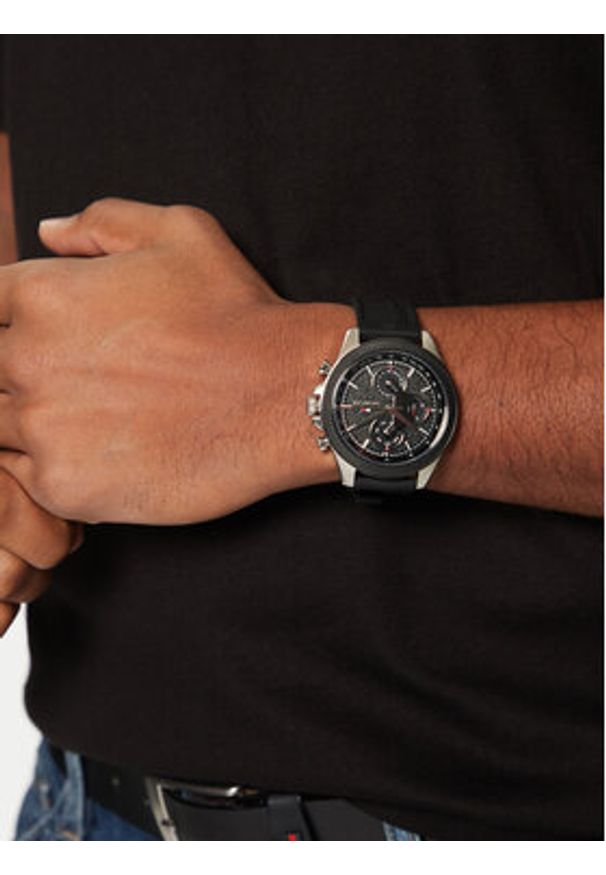 TOMMY HILFIGER - Tommy Hilfiger Zegarek Clark 1792082 Czarny. Kolor: czarny