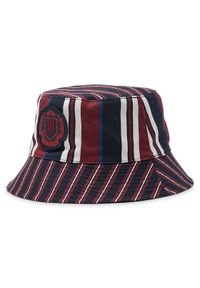 TOMMY HILFIGER - Tommy Hilfiger Kapelusz Th Modern Rev Bucket Striped AM0AM10534 Granatowy. Kolor: niebieski. Materiał: materiał #1