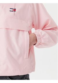 Tommy Jeans Wiatrówka Essential DW0DW20672 Różowy Relaxed Fit. Kolor: różowy. Materiał: syntetyk #3