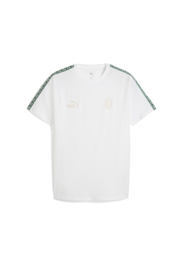 Puma - Męska koszulka AC Milan KING PUMA White Vine Green. Kolor: zielony, biały, wielokolorowy. Sport: piłka nożna