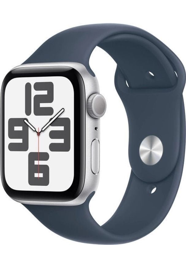 APPLE - Smartwatch Apple Watch SE 2023 GPS 44mm Silver Alu Sport S/M Granatowy (MREC3). Rodzaj zegarka: smartwatch. Kolor: niebieski. Styl: sportowy