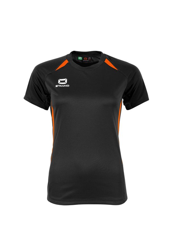 STANNO - Damski jersey Stanno Stadio. Kolor: wielokolorowy, czarny, pomarańczowy. Materiał: jersey
