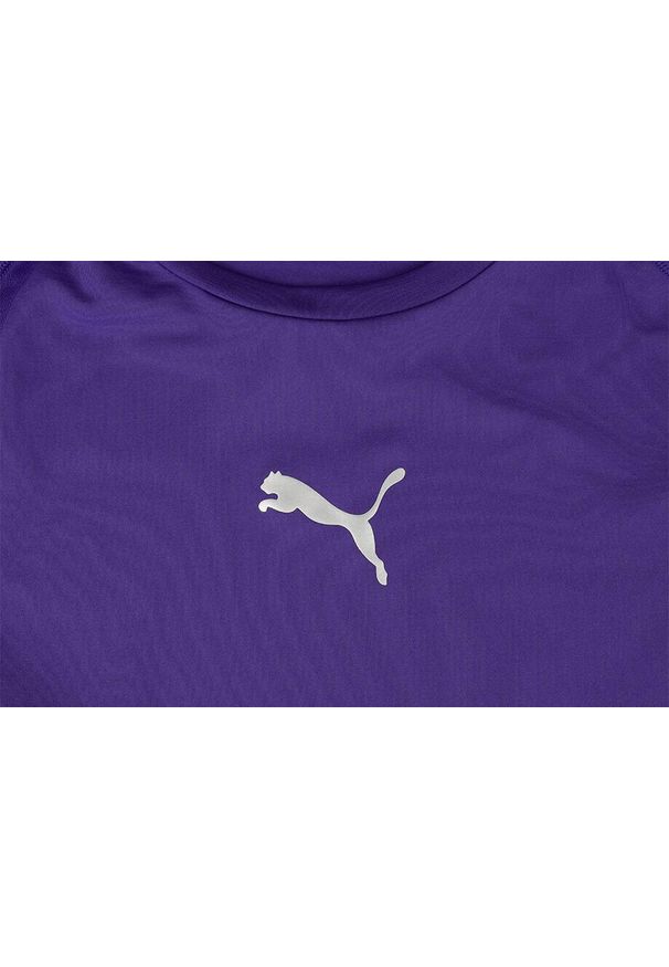 Koszulka termoaktywna sportowa męska Puma LIGA Baselayer. Kolor: fioletowy. Styl: sportowy