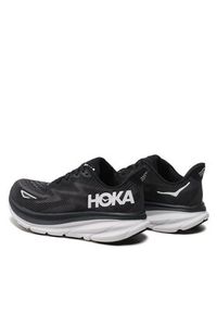 HOKA - Hoka Buty do biegania Clifton 9 1132211 WIDE Czarny. Kolor: czarny. Materiał: materiał #2
