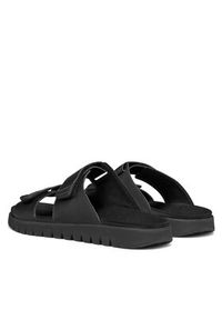 Geox Klapki U Flextride S U652JB 0009B C9999 Czarny. Kolor: czarny. Materiał: skóra #6