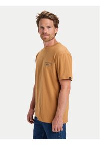 Quiksilver T-Shirt Anchor EQYZT08178 Beżowy Regular Fit. Kolor: beżowy. Materiał: bawełna #1