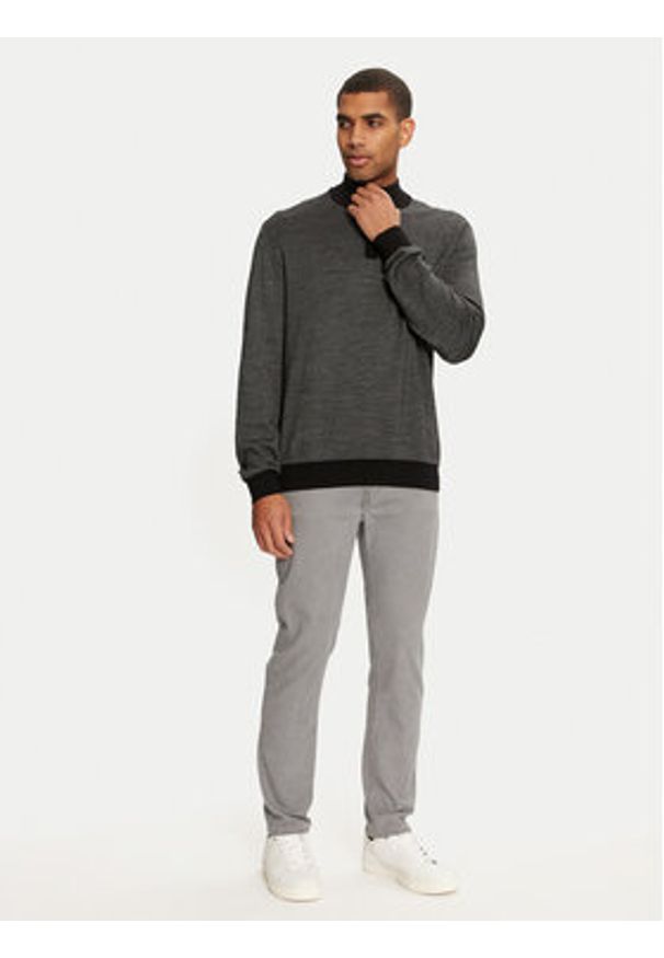 Pierre Cardin Sweter C5 51052/000/5069 Czarny Regular Fit. Kolor: czarny. Materiał: bawełna, wełna