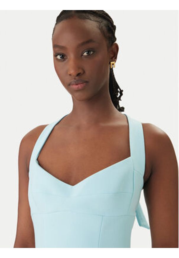 BARDOT - Bardot Sukienka koktajlowa Deserae Halter Neck 60380DB Błękitny Regular Fit. Typ kołnierza: dekolt halter. Kolor: niebieski. Materiał: syntetyk. Styl: wizytowy