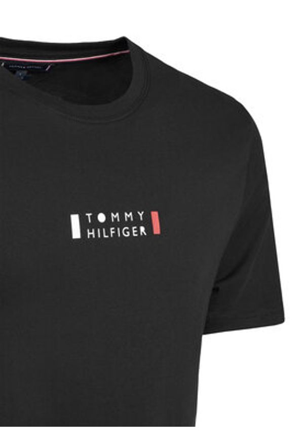 TOMMY HILFIGER - Tommy Hilfiger T-Shirt Brand Love MW0MW41453 Czarny Regular Fit. Kolor: czarny. Materiał: bawełna