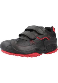 Tenisówki Geox Model J New Savage Boy A Kolor Czarny. Kolor: czerwony, wielokolorowy, czarny. Materiał: syntetyk, tkanina. Sport: turystyka piesza