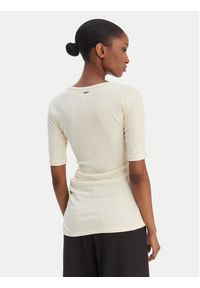 Calvin Klein Bluzka LV044E267G Beżowy Slim Fit. Kolor: beżowy #3