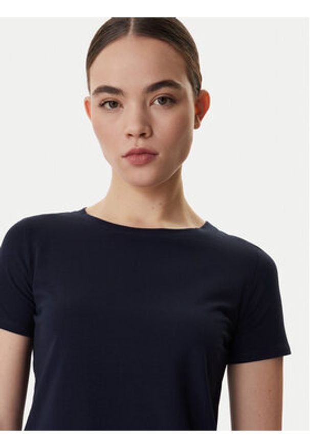 Weekend Max Mara T-Shirt Multib 2615971021 Granatowy Regular Fit. Kolor: niebieski. Materiał: bawełna