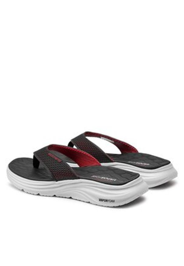 skechers - Skechers Japonki Vapor Foam Sandal 232894/BKRD Czarny. Kolor: czarny. Materiał: materiał