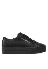 Calvin Klein Jeans Sneakersy Vulc Flatform Laceup Low Lw YW0YW00819 Czarny. Kolor: czarny. Materiał: skóra #3