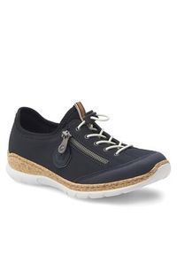 Rieker Sneakersy N4263-14 Granatowy. Kolor: niebieski. Materiał: skóra #6