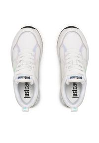 Just Cavalli Sneakersy 74RB3SD1 Biały. Kolor: biały. Materiał: skóra