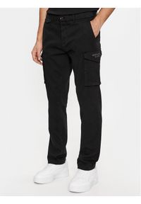 Aeronautica Militare Spodnie materiałowe 232PA1503CT3164 Czarny Slim Fit. Kolor: czarny. Materiał: materiał, bawełna #1